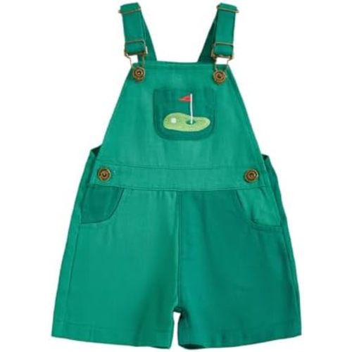 Toddler Baby Boy Colorful Overalls Golf Outfit Hole In One Golf Romper Kids Suspender Shorts Jumpsuit