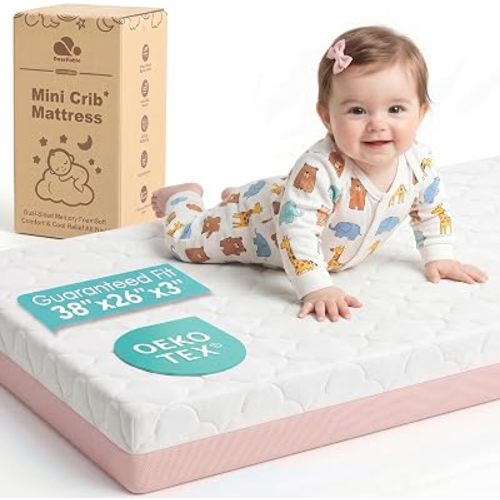 Pack and Play - Colchón de espuma viscoelástica de doble cara, 38