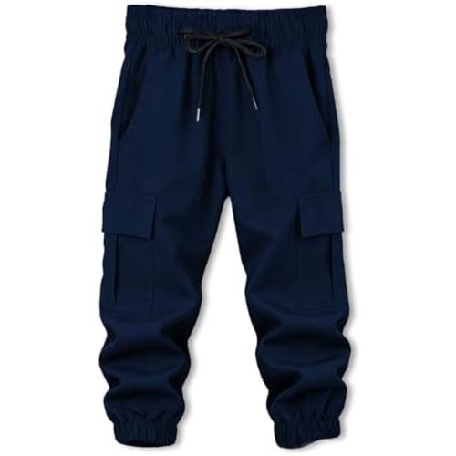 Toddler Boy Pants Joggers Sweatpants for Baby Boys Soft Casual Cargo Pants with Drawstring