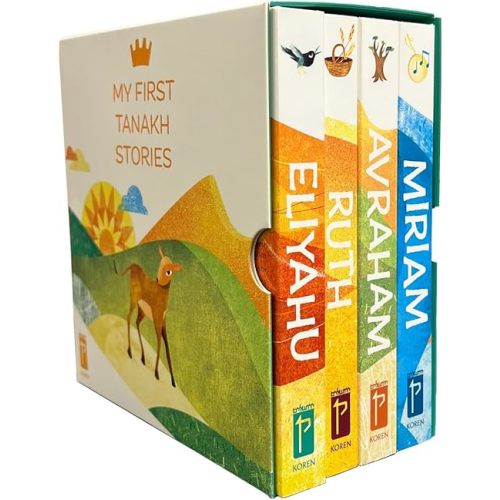 My First Tanakh Stories Set (4v): Avraham, Miriam, Eliyahu, Ruth Hardcover – August 1, 2024