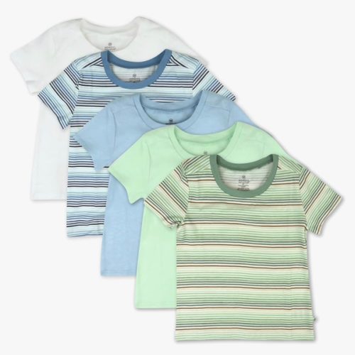 HonestBaby Baby Toddler & Kids' 100% Organic Cotton Short Sleeve T-Shirts (10-Pack)