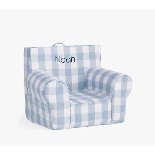 Kids Anywhere Chair®, Chambray Blue Twill with Buffalo Check