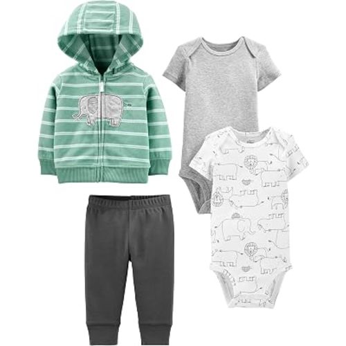 Simple Joys by Carter's Baby Boys 4-piece Jacket, Pant, and Bodysuit Set