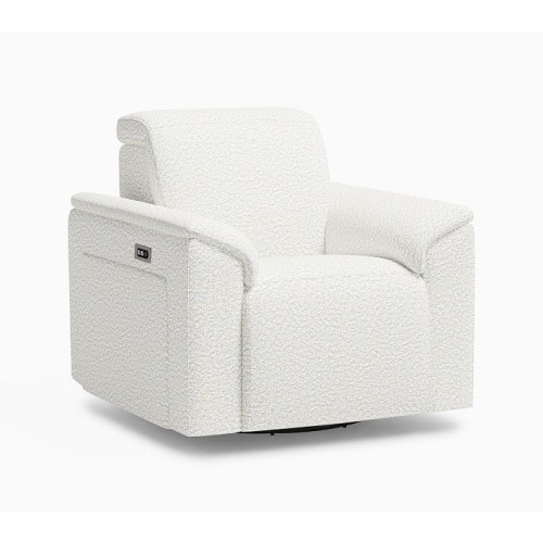 Ultimate Cozy Power Recliner Performance Brushed Boucle Ivory