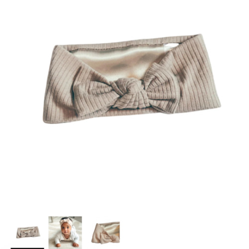 Satin-lined Bow Headband for babies – Aarin & Co.