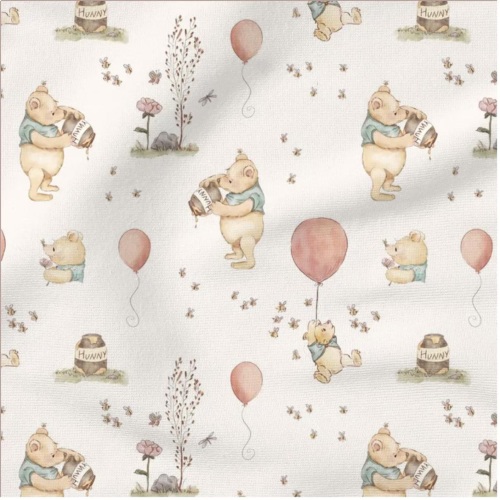 Winnie the Pooh Organic Muslin Crib Sheet: Handmade Baby Bedding