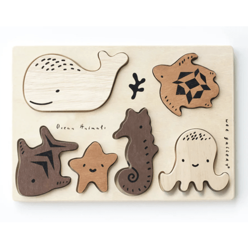 Ocean Animals Wooden Tray Puzzle