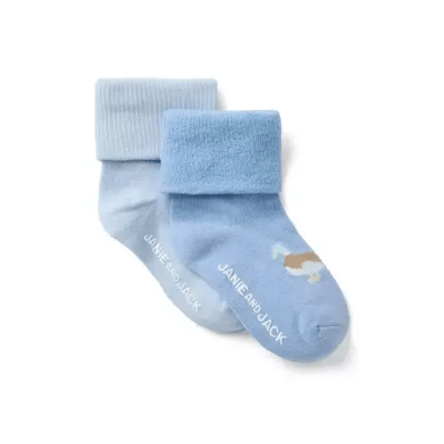 Baby Cloudy Blue And Bundle Blue Baby Ducks Sock 2-Pack by Janie and Jack