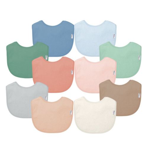 Stay-dry Everyday Bibs (10pk) - Blueberry Set 3-12mo