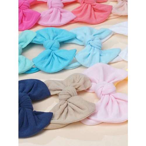 15/30Pcs Baby Bows Nylon Headbands With 3.5 Inches Hair Bows Newborn Headbands For Infants Baby Girls Toddlers | SHEIN USA
