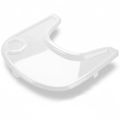 Tray Cover for Stokke Tripp Trapp High Chair – Clear | Easy-Clean Glossy Surface with Suction Plate Lock | Perfect Snap-On Fit Protects Original Tray | Dishwasher Safe