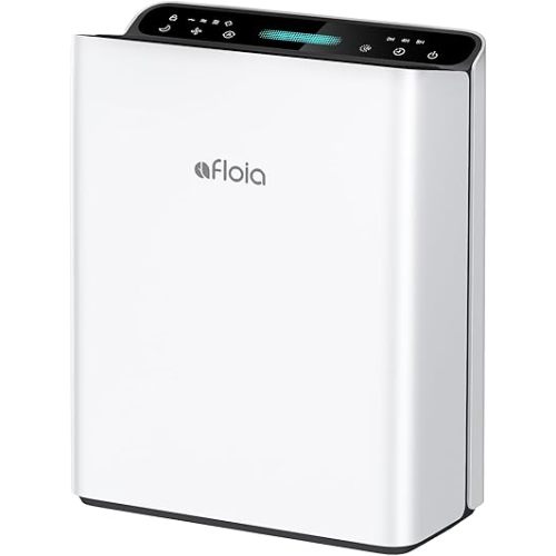 Afloia Air Purifier for Home Large Room Bedroom Up to 2000Ft² with PM2.5 Air Quality Monitor Smart Auto Mode, Washable Pre Filter Cleaner for Pet, Europa 2.0