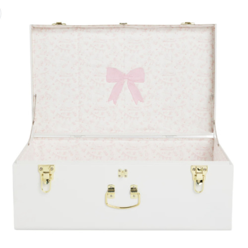 Petite Keep Quick Ship Pink Bow Grand Baby Trunk