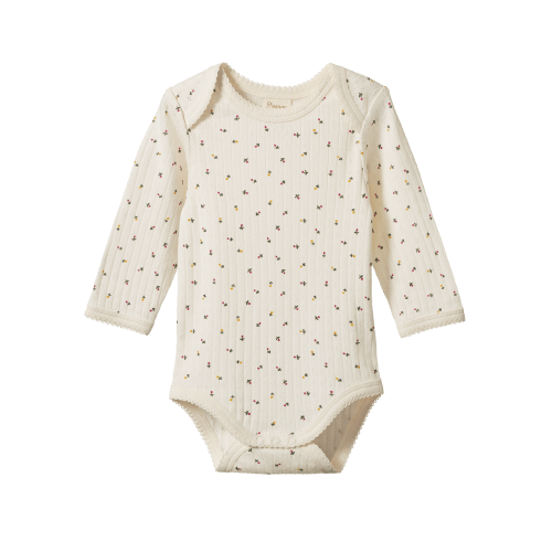 Pointelle Long Sleeve Bodysuit