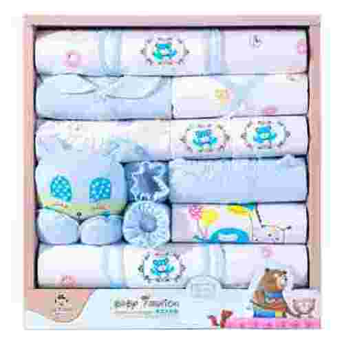 18 Pcs 0-6 Months Newborn Baby Boys Girls Outfit Essentials Layette Gift Set