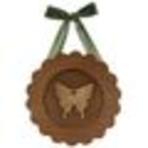 Gold Butterfly Scalloped Wood Wall Decor