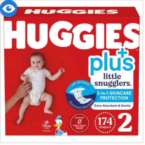 Huggies Little Snugglers Plus Diapers Size 2, 174-count | Costco
