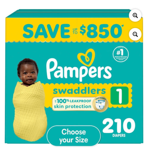 Pampers Swaddlers Diapers, Size 1 Samsclub.com