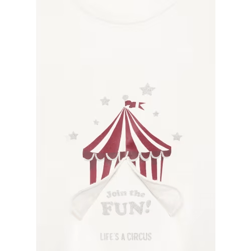 T-shirt with embroidered glitter - Kids | MANGO USA