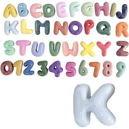 4 Inch Gypsum Letter or Number for Wall Decor, Single Alphabet or Digit for Home Decor Party Decoration Name Signs, Birthday Gifts for Boys Girls (Letter K)
