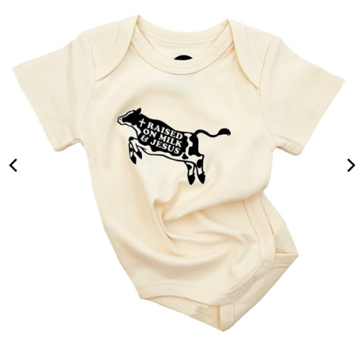 Raised on Milk & Jesus Cow Bodysuit – OUR HOUSE ABOVE