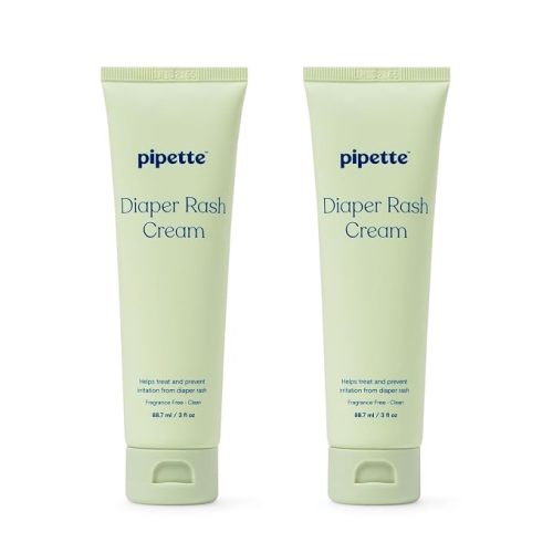 Pipette Diaper Rash Cream, Fragrance Free, 3 fl oz (Pack of 2)