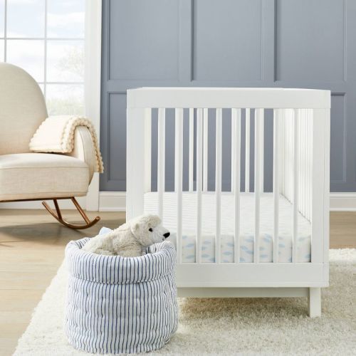 Fitted Crib Sheet - Cloud Island™ School of Fish Light Blue and White