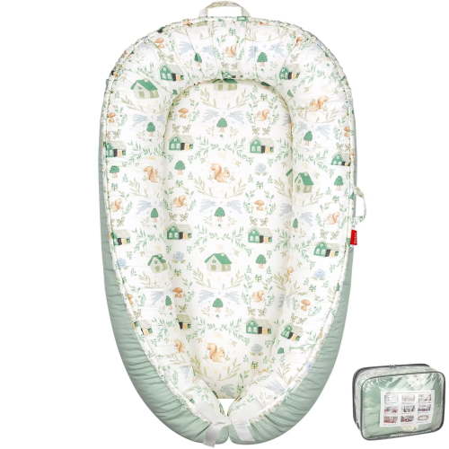 BUTOA Baby Lounger - Breathable & Soft Baby Nest, Portable and Lightweight Tummy Time Lounger for Home and Travel, Ideal Newborn Babies Essentials Baby Shower Gifts