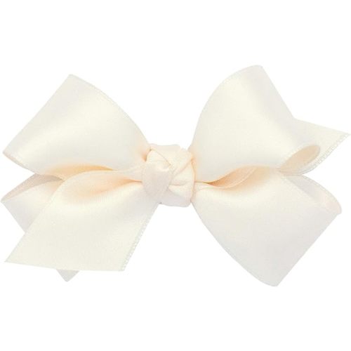 Wee Ones Girls' French Satin Hair Bow with a Knot Wrap Center, Mini