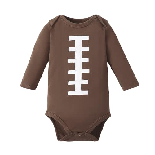 Chichoo Newborn Baby Football Baseball Soccer Sport Themed Jersey Outfit Infant Bodysuit Interlock 195 Gsm 0-24 Months