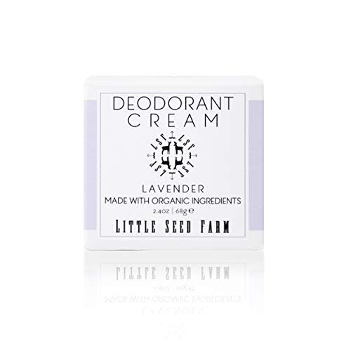 Little Seed Farm All Natural Deodorant Cream - Lavender - Aluminum Free Deodorant for Women or Men, Net Wt. 2.4oz | 68g