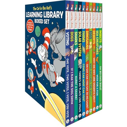 The Cat in the Hat's Learning Library Boxed Set: Includes 10 Fun Nonfiction Books from Dr. Seuss! Hardcover – Picture Book, September 3, 2024