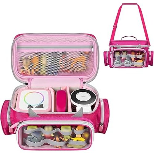 Travel Storage Bag for Toniebox - Compatible with 2/1 Starter Set, for Tonies Figures, Headphones & Charging Station, with Handle & Shoulder Strap (Case Only)