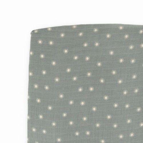 Little Unicorn Organic Muslin Crib Fitted Sheet - Sage Suns