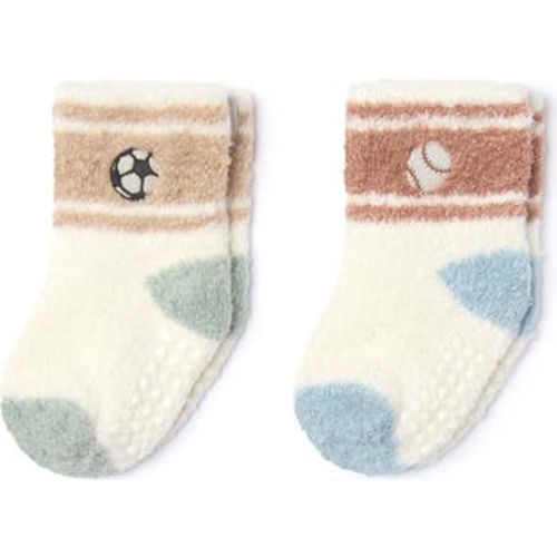 CozyChic® Lite 2-Pack Stripe Baby Socks