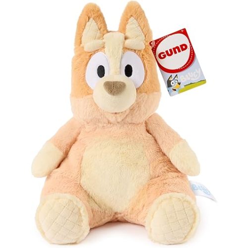 GUND Official Bingo Oh So Snuggly Plush, Bluey Plushies, Stuffed Animal Sensory Toy for Babies and Toddlers, Orange, 12.5”