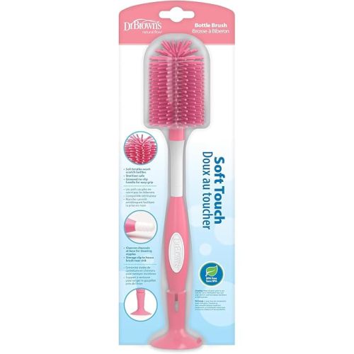 Dr. Brown's Soft Touch Baby Bottle Cleaning Brush, Pink, 1-Pack