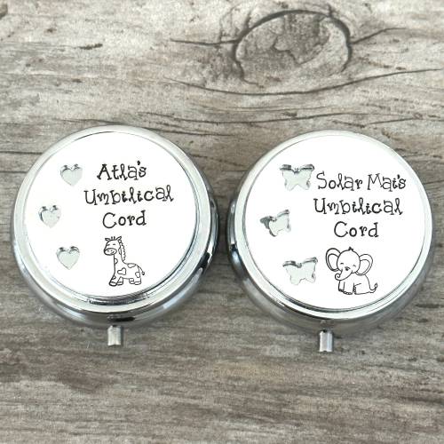 Umbilical Cord Keepsake, Memory Box For Babies, New Born Gift For Girls, Christening Gifts For Boys, Trinket Pot With Name, Baby Shower