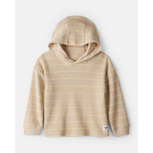 Toddler Striped Long-Sleeve Hooded Top - Beige - OshKosh B'gosh | Carter's
