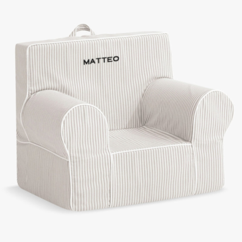 Anywhere Chair®, Oatmeal Oxford Stripe