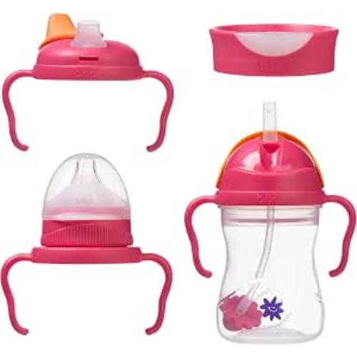 Lansinoh b.box Starter Cup Set, Strawberry Shake, 1 Cup with 4 Lids