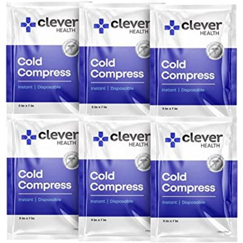 Instant Cold Pack | Disposable Ice Packs - Cold Therapy - for Injuries, Swelling, Inflammation, Muscle Strains, Sprains, Perfect for First aid Kit, Outdoor Activities, Athletes. 5x7 Inches, 6 Pack.