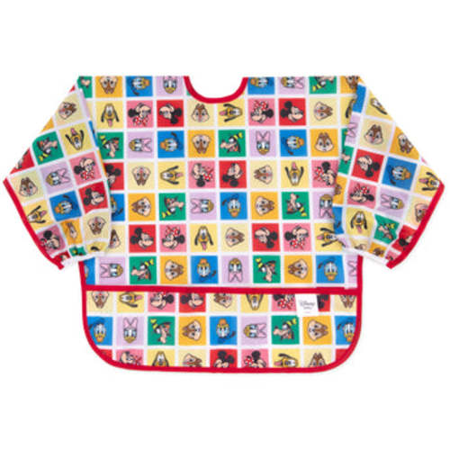 Bumkins Sleeved Bib: Disney Mickey & Friends Check Mates