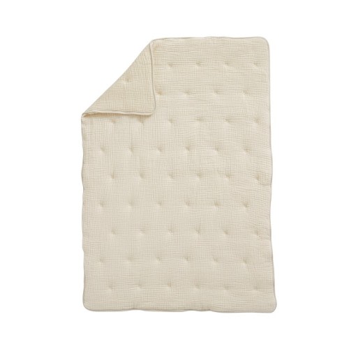 Cuddle Me Muslin Baby Quilt - Sand