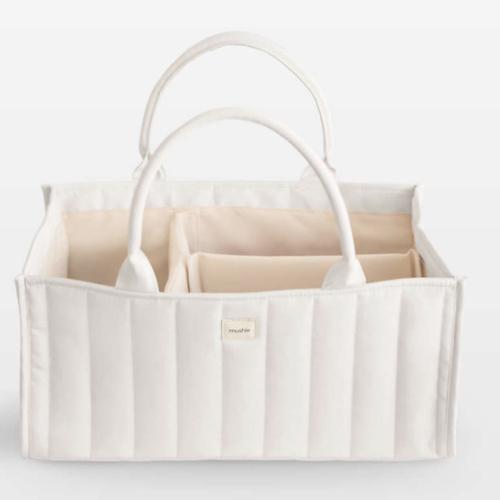 Mushie Diaper Caddy in Ivory