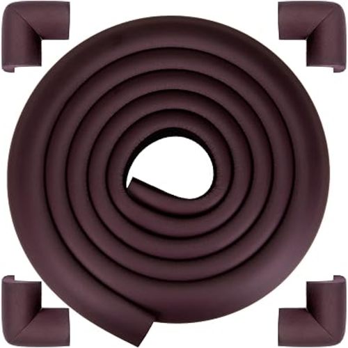 Corner Protector Baby, Baby Proofing Edge Corner Protector, Soft Foam Brown