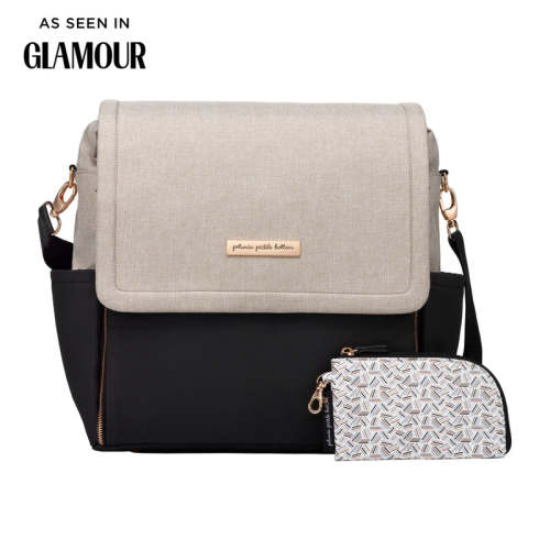 Boxy Backpack in Black/Sand