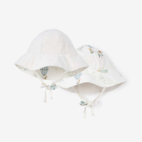 Up & Away/Seersucker Reversible Sunhat – Elegant Baby