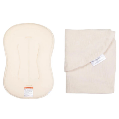 Lounger Curve + Muslin Cover Set | Natural