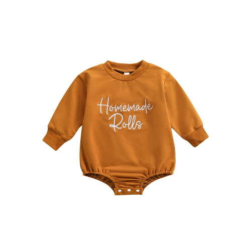Suealasg Thanksgiving Baby Boy Girl Clothes Newborn Fall Romper 3 6 12 18 Months Infant Long Sleeve Letter Print Bodysuit Jumpsuits